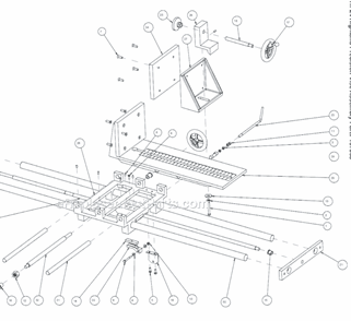 Page F Diagram and Parts List for HP24  Barranca Diamond Brick Saw